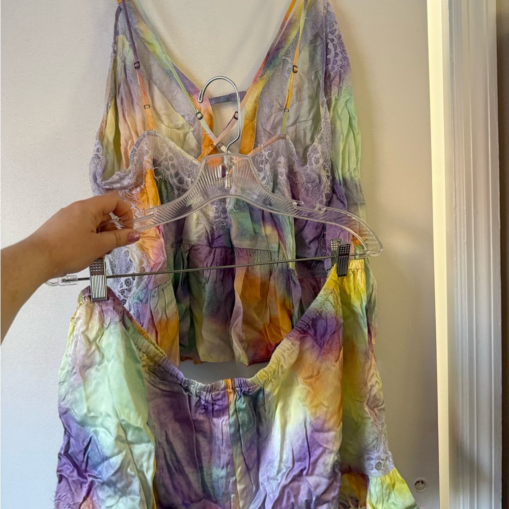 NWT Anthropologie Lyre Bird Silky Pajama Set - Picture 10 of 11